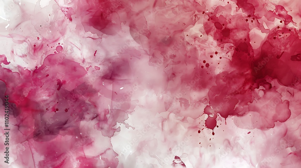 Fototapeta premium Abstract Pink and White Watercolor Background