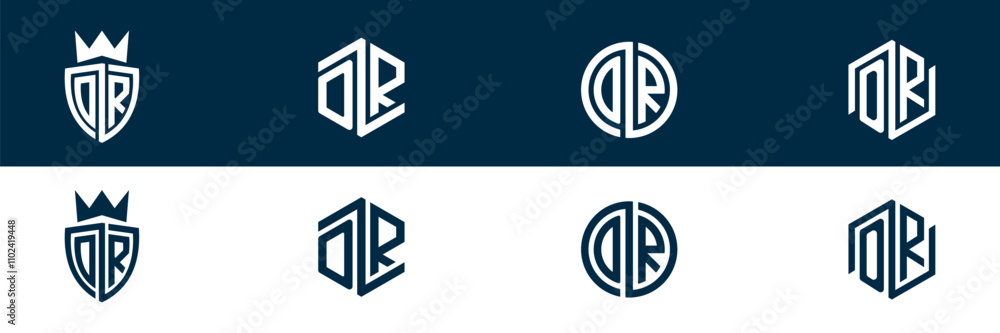 OR RO typography letter logo desgn OR RO typography letter logo desgn