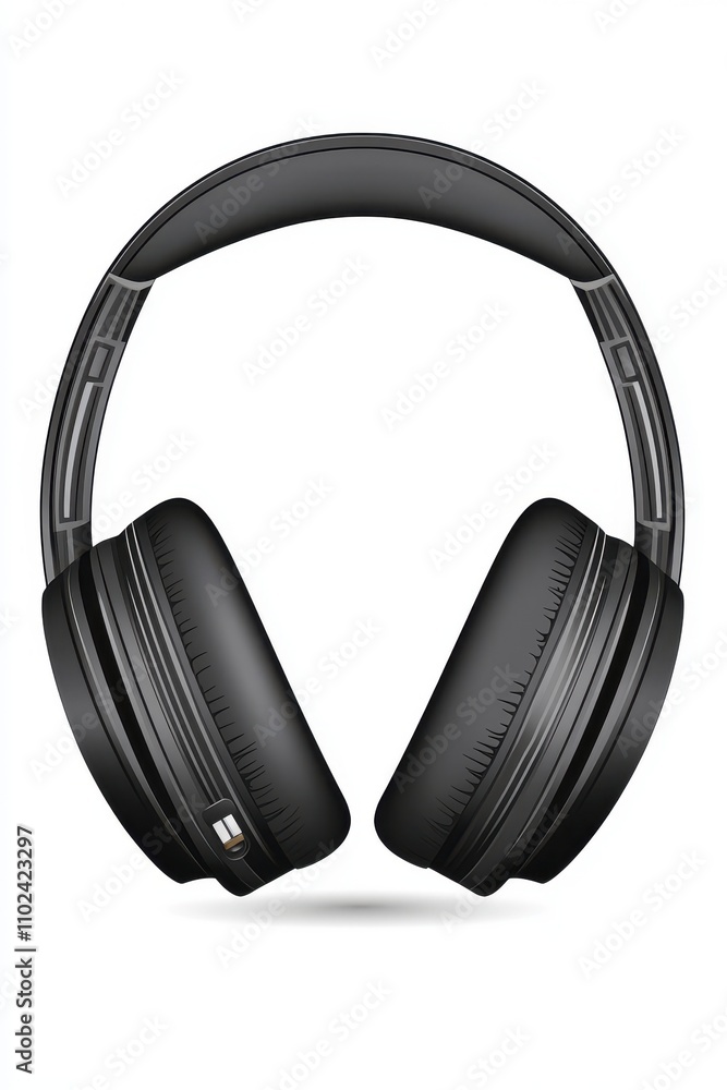 Stylish black over-ear headphones, perfect for immersive listening experiences. Stylish black over-ear headphones, perfect for immersive listening experiences.