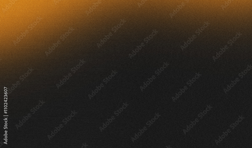 Golden illuminated spots on black, grainy color gradient background, noise texture effect, copy space Golden illuminated spots on black, grainy color gradient background, noise texture effect, copy space
