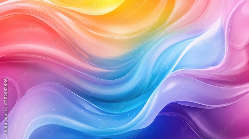 Obraz premium Vibrant Marble: Colorful Abstract Liquid Background with Fluid Waves and Rich Textures