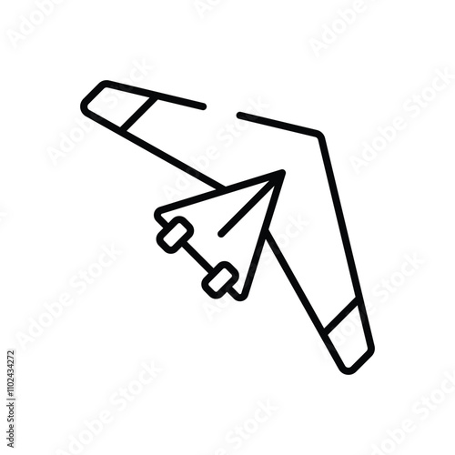 Hang Glider vector icon