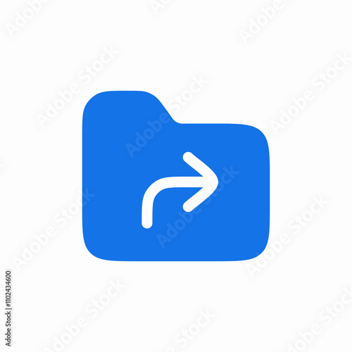 sloid folder reply icon sign vector