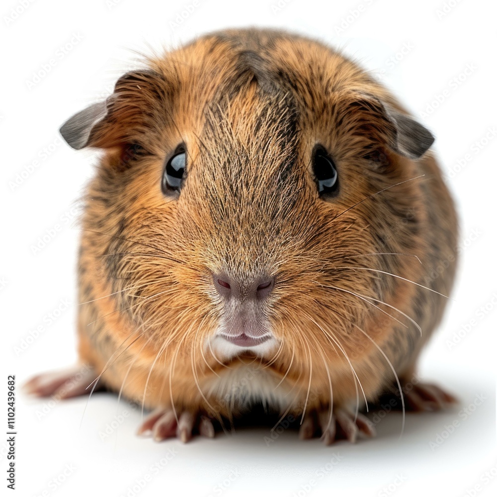 Fototapeta premium Guinea pig Cavia porcellus isolated on white