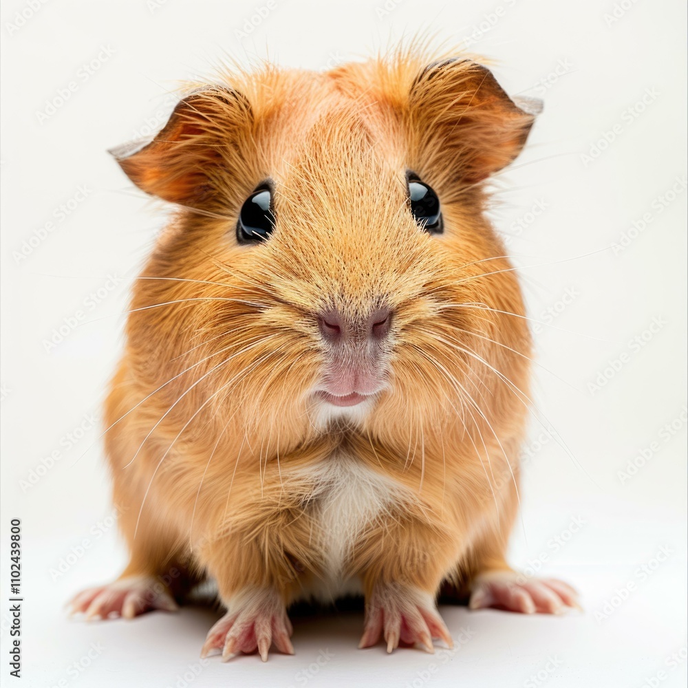 Fototapeta premium Guinea pig in front of white background Guinea pig in front of white background