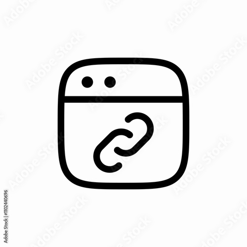 website link chain icon sign vector