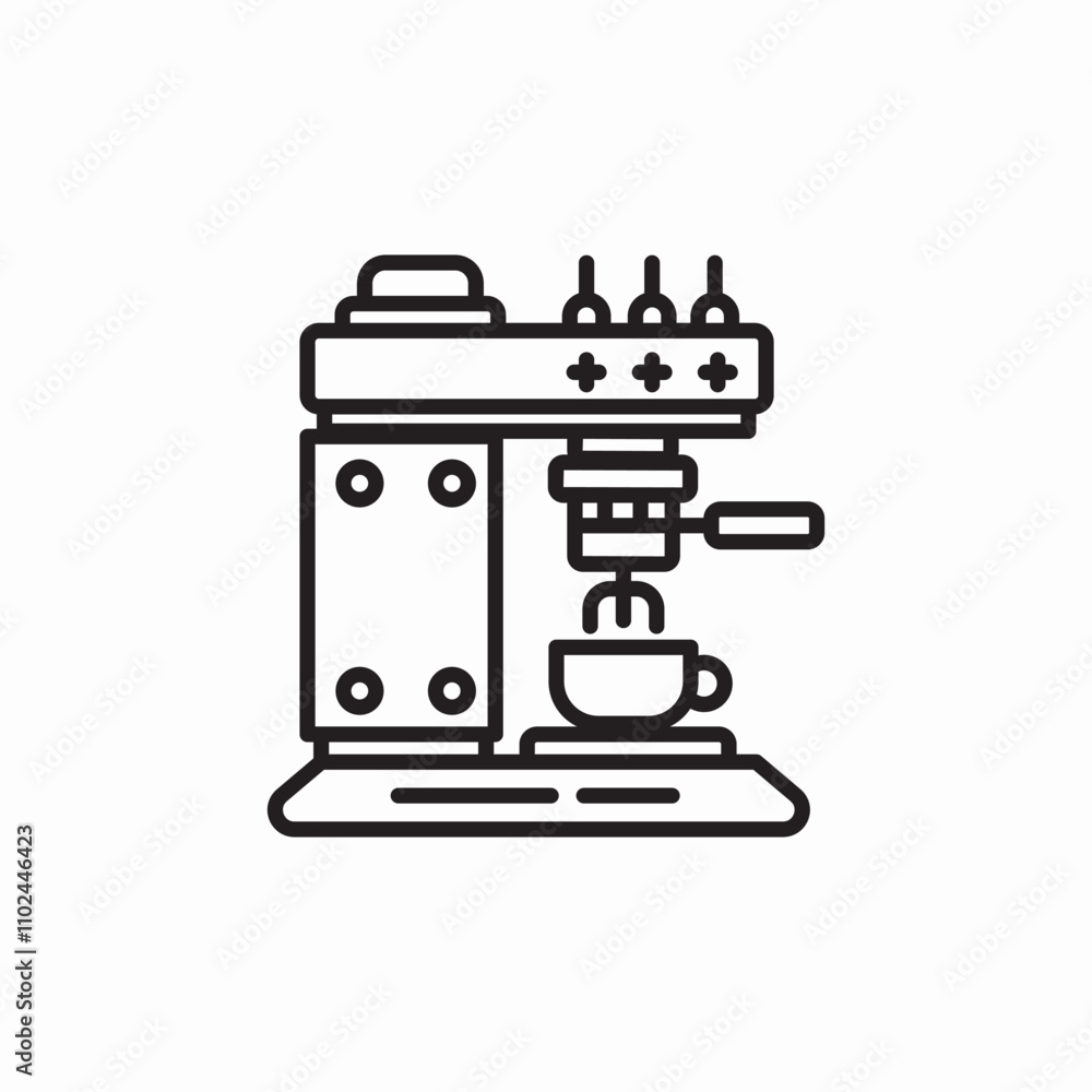 coffee machine icon sign vector coffee machine icon sign vector