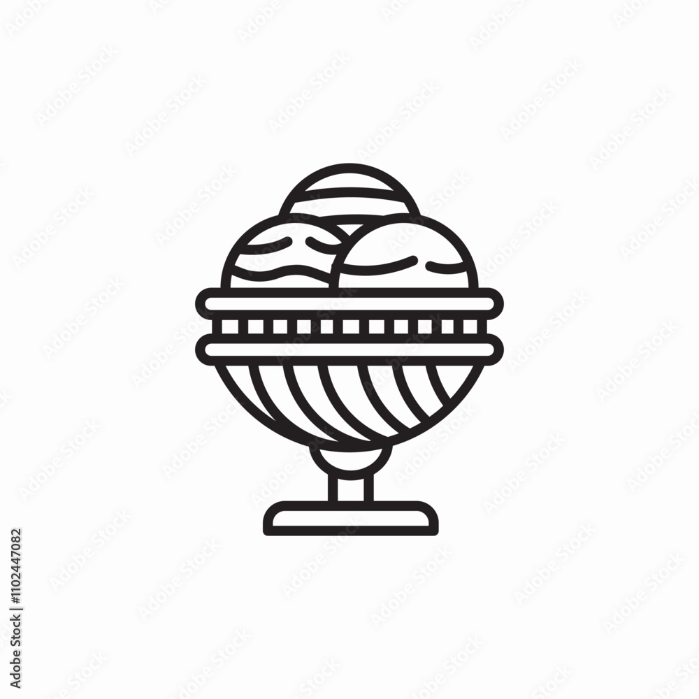ice cream cup icon sign vector ice cream cup icon sign vector