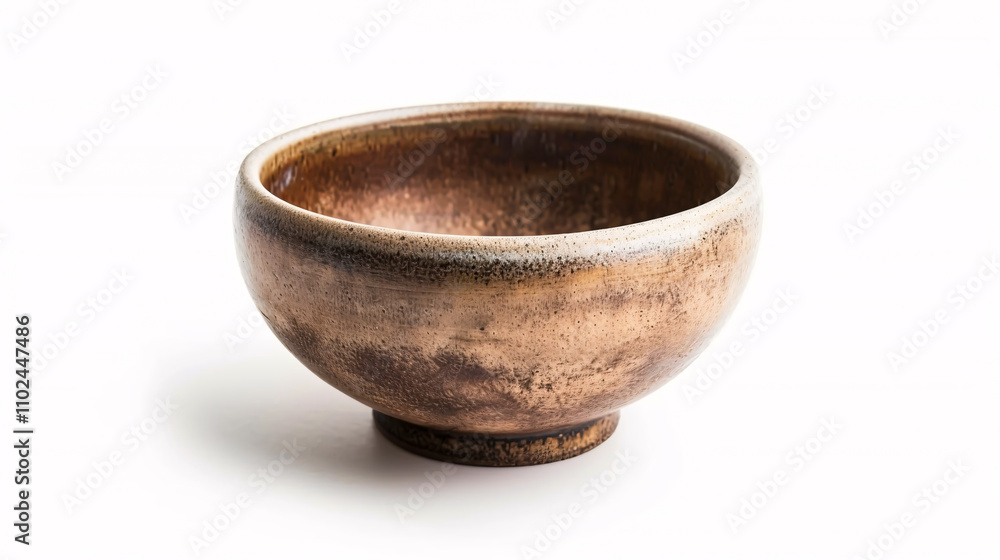 Empty ceramic bowl isolated against a white background. Empty ceramic bowl isolated against a white background.