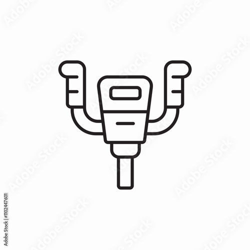 plane yoke icon sign vector