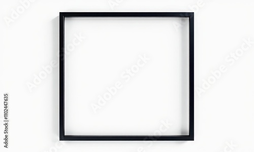 black frame on white background