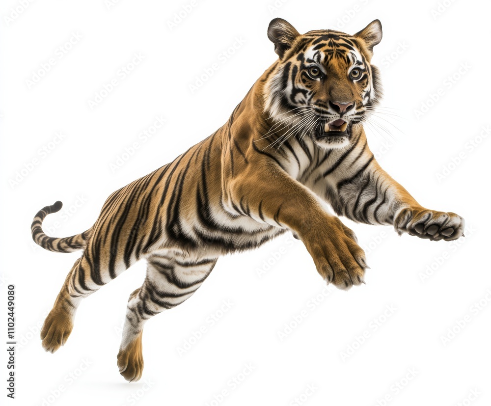 Obraz premium Bengal tiger isolated on white