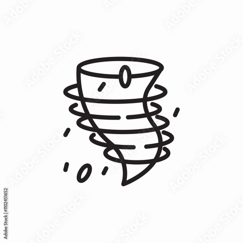 hurricane tornado icon sign vector
