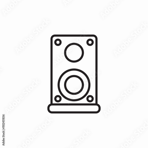 loudspeakers music icon sign vector