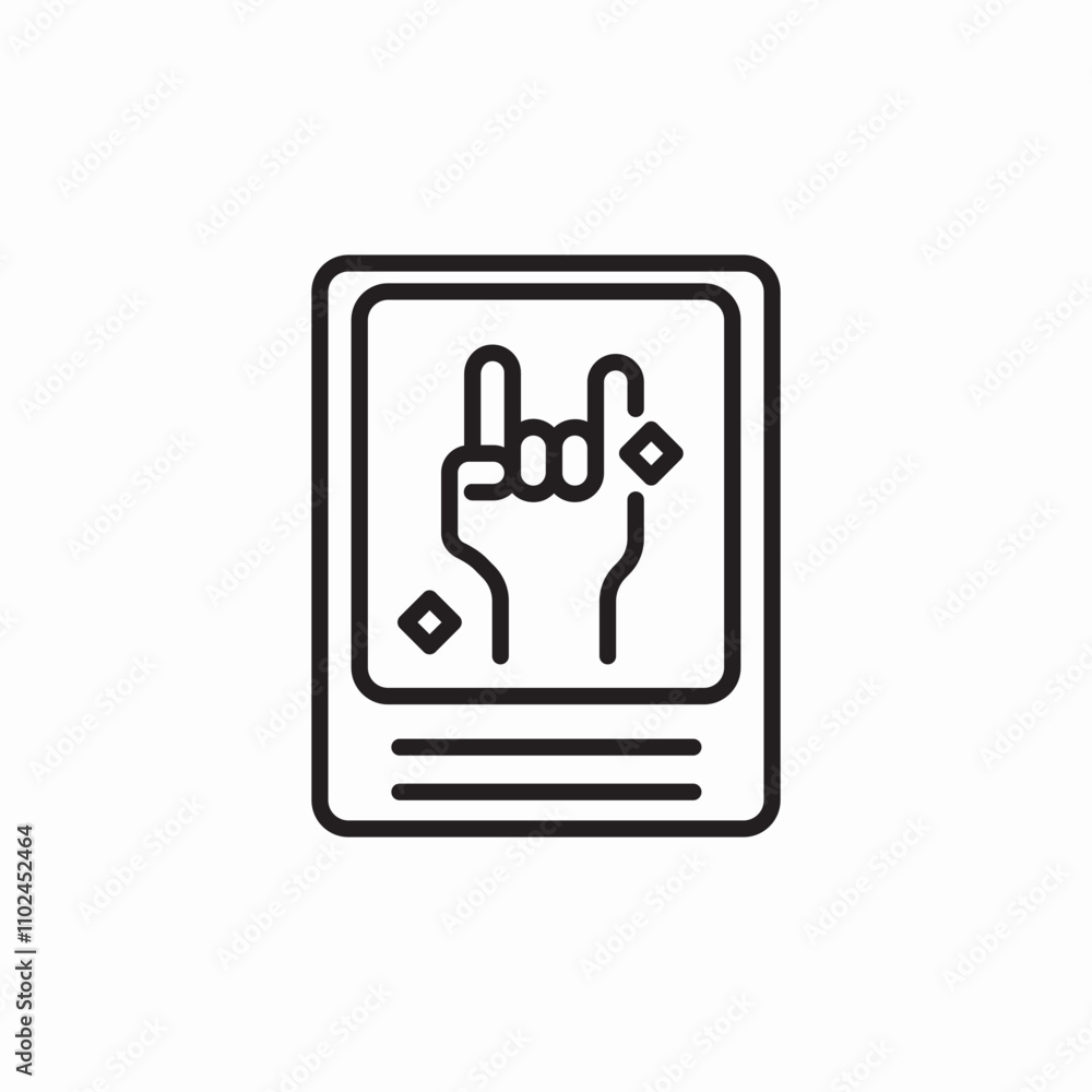 rock concert photo icon sign vector rock concert photo icon sign vector