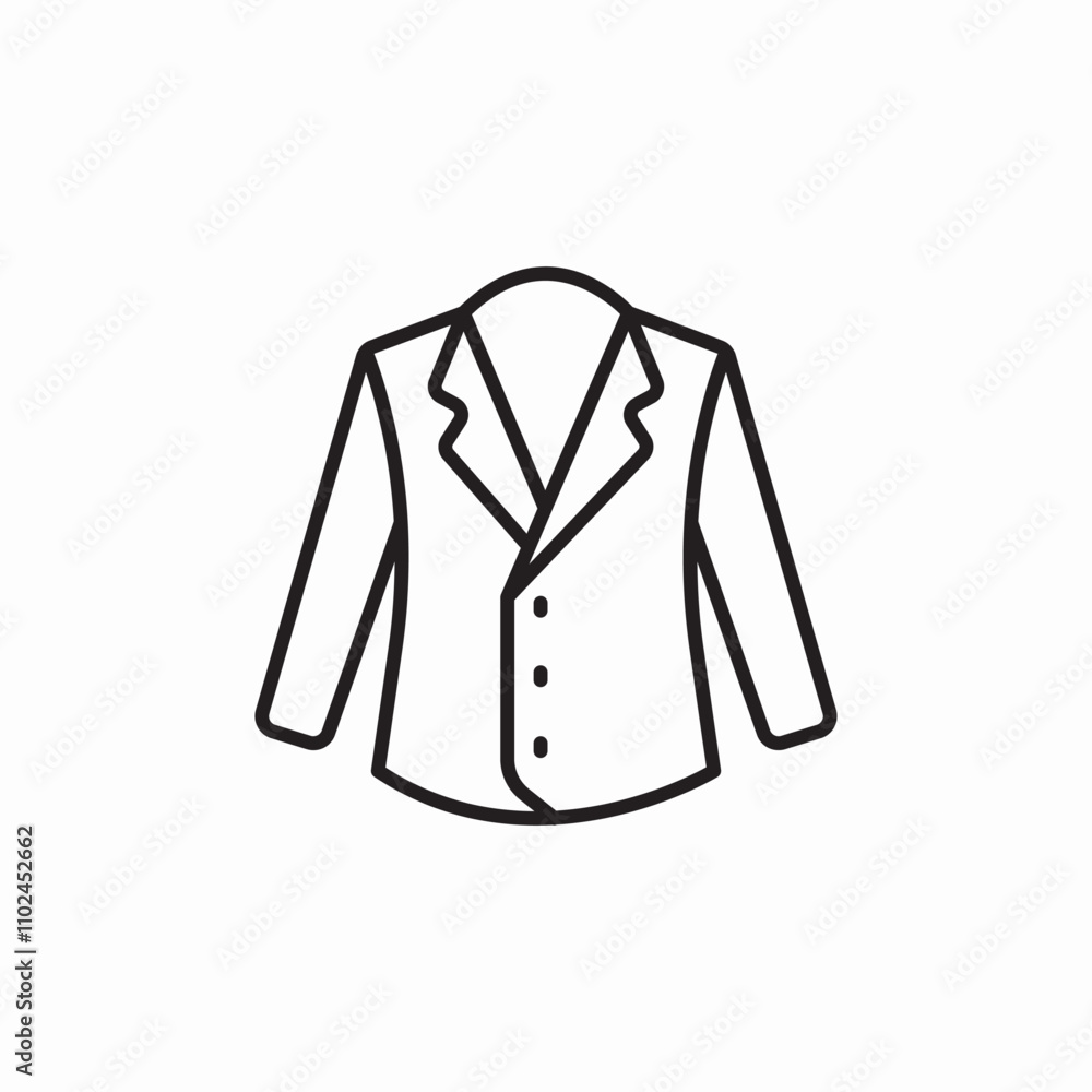 suit jacket icon sign vector suit jacket icon sign vector
