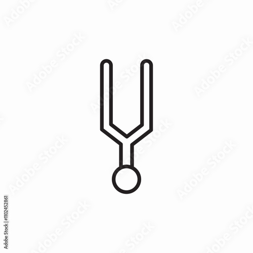 Tuning Fork icon sign vector