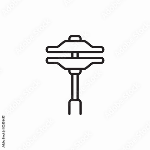 drum cymbals icon sign vector