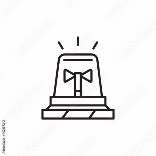 police siren icon sign vector