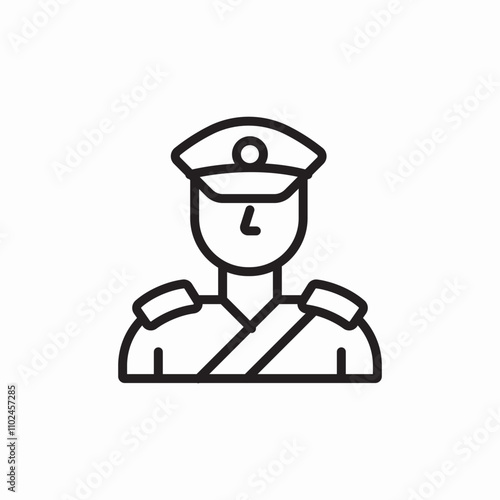 policeman police icon sign vector