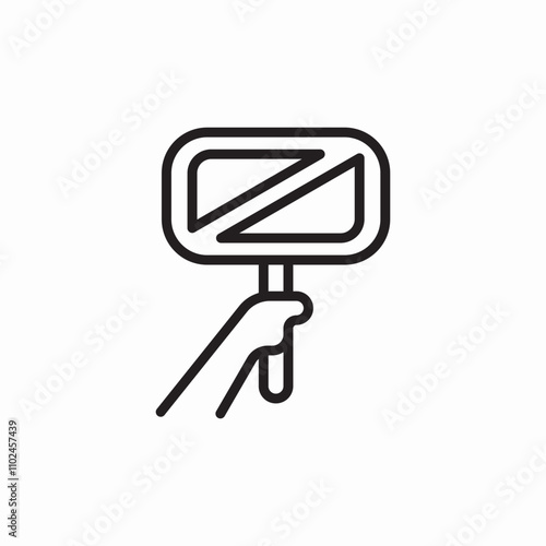 strike banner icon sign vector