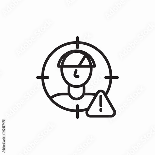 suspicious person icon sign vector
