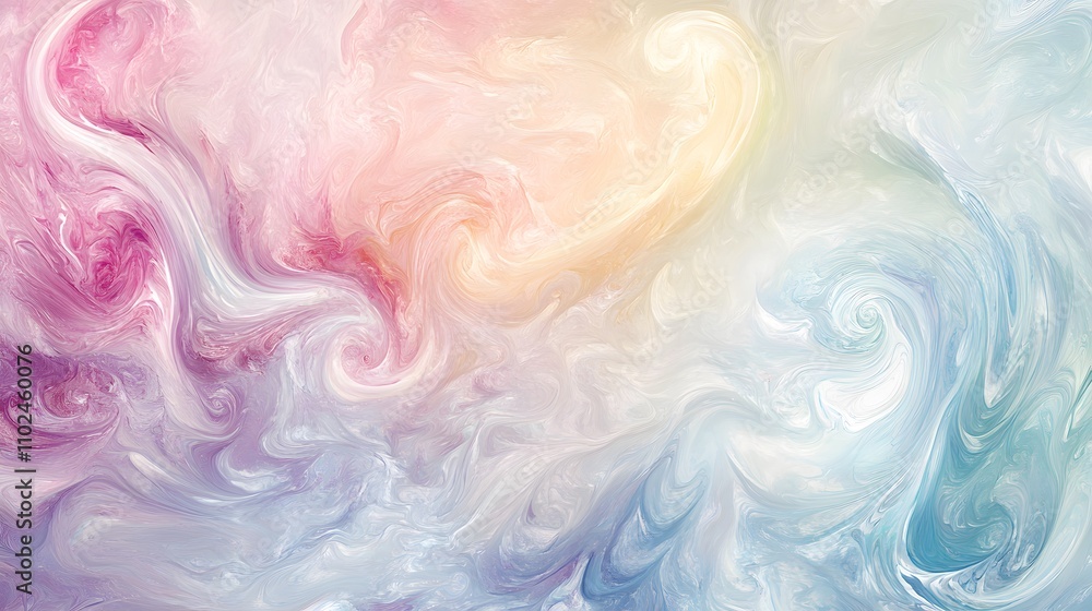 Chaotic swirls in soft pastel colors Chaotic swirls in soft pastel colors
