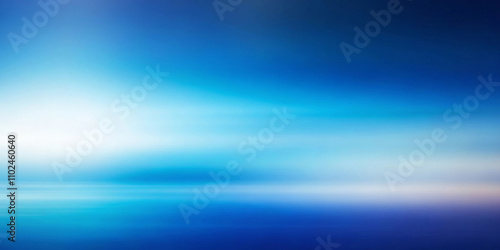 Blurred White and Blue Gradient Background