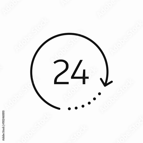 all the time icon sign vector