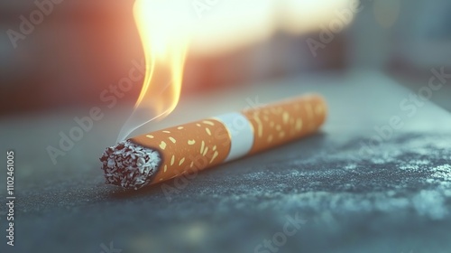  Extinguished Cigarette Concept, Stop Smoking, Healthy Lifestyle photo