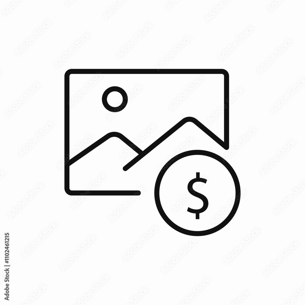 picture price icon sign vector picture price icon sign vector
