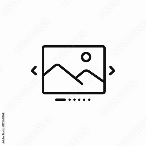 pictures albums icon sign vector