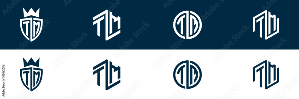 TM MT letter modern logo design TM MT letter modern logo design