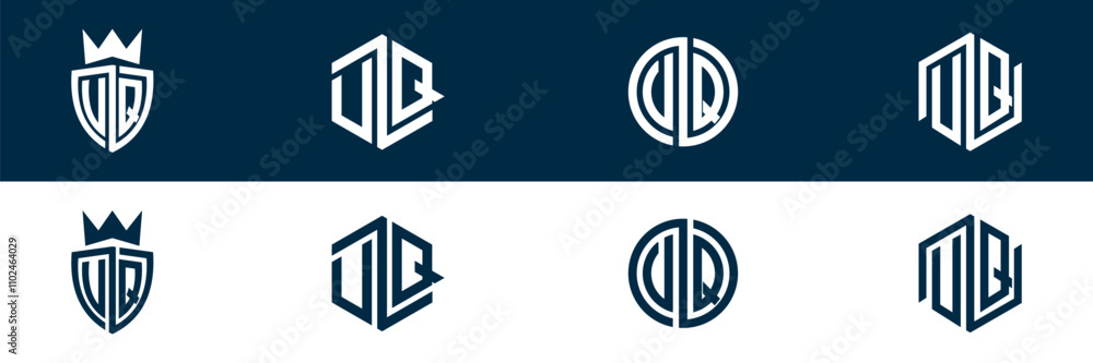 Typography letter VQ QV letter logo design Typography letter VQ QV letter logo design