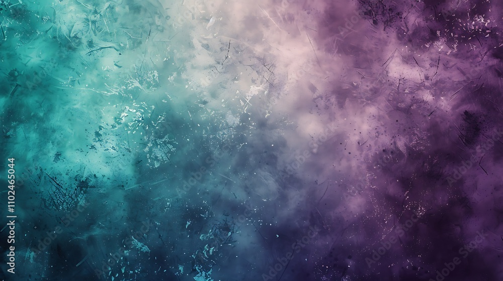 Obraz premium Abstract Teal and Purple Watercolor Background