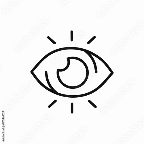 eye visible icon sign vector
