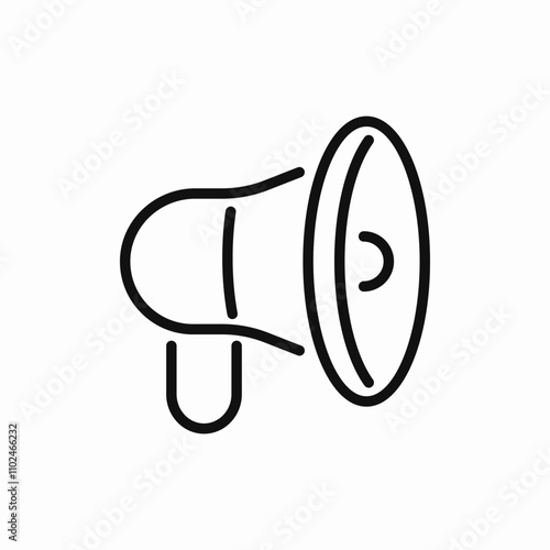 megaphone sound sppeker icon sign vector