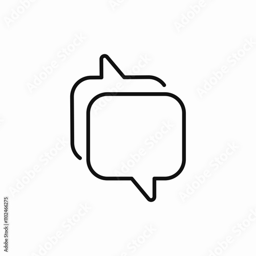 message bubble chat icon sign vector