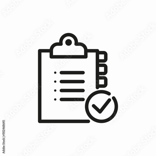 check list icon sign vector