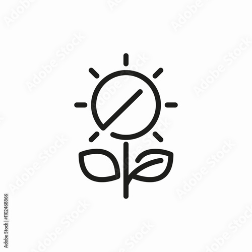 drug flower icon sign vector
