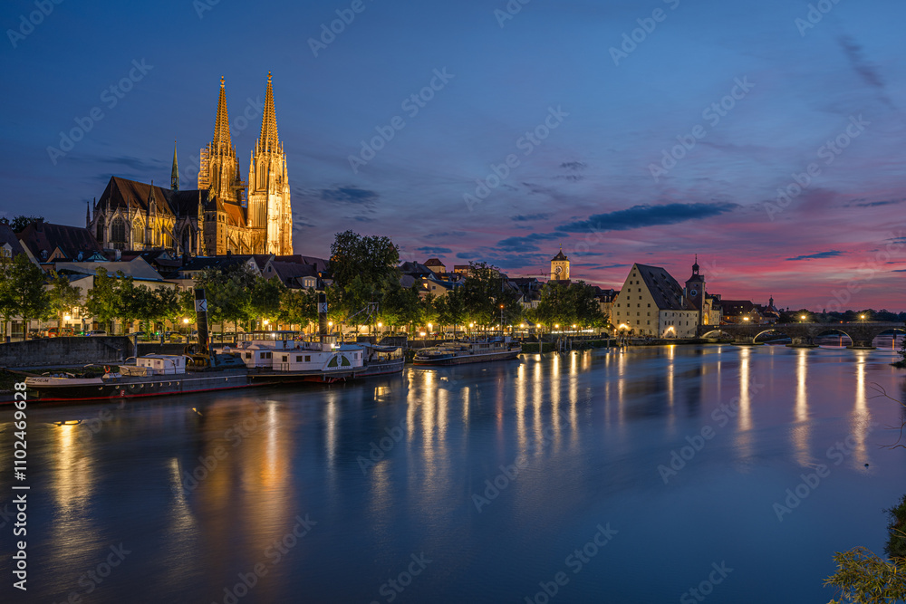 REgensburg in der blauen Stunde REgensburg in der blauen Stunde