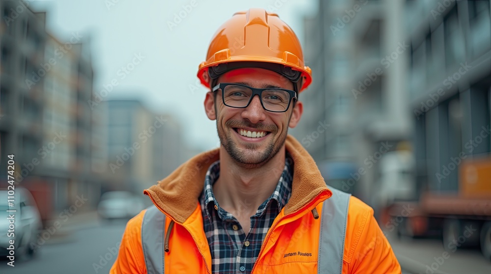 Happy Engineer in Urban Construction Site
Happy Engineer in Urban Construction Site