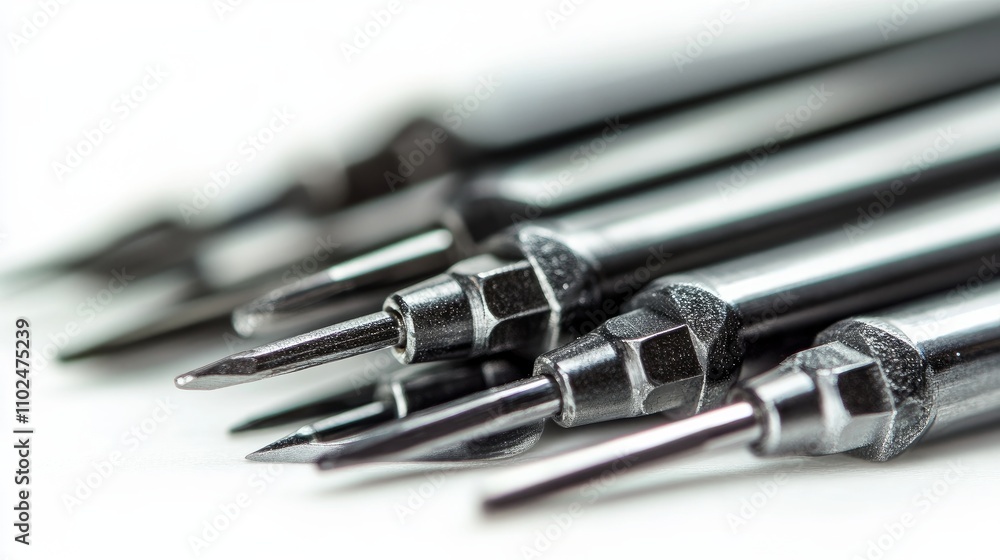Close-up of a wrench and screwdriver bits on a clean white background.
Close-up of a wrench and screwdriver bits on a clean white background.