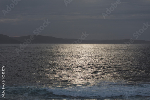 View of the Galician coast from the town of CAion in A Laracha photo