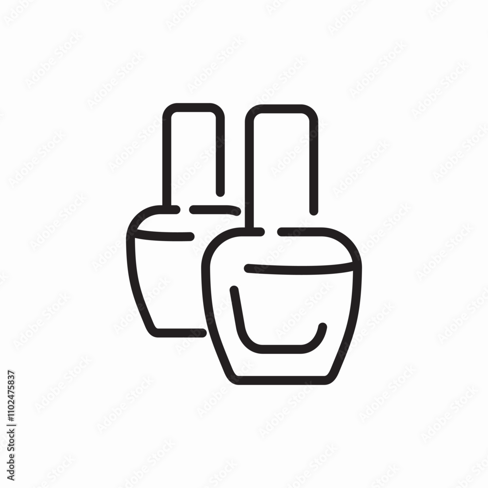 nail polish icon sign vector nail polish icon sign vector