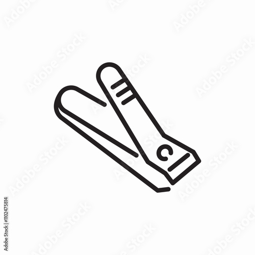 nail clipper icon sign vector
