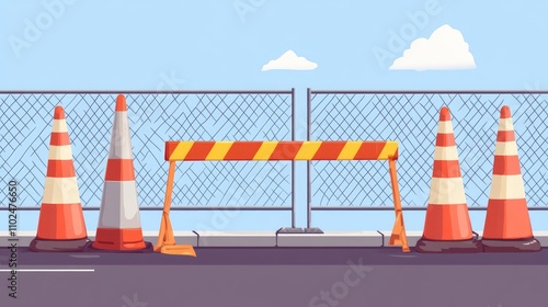 Portable fencing tools and site barriers for construction and repair.
