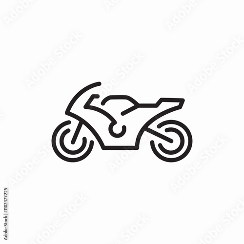 motorcycle trasnport icon sign vector