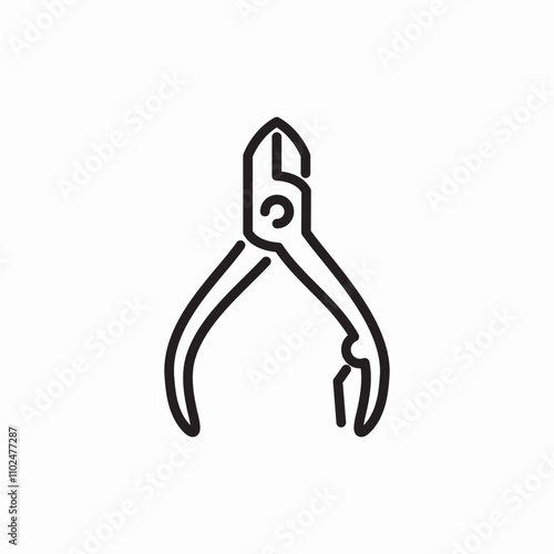 nail pliers icon sign vector