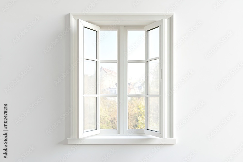 window frame on white background window frame on white background